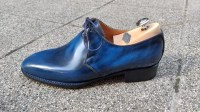 burnishable blue calf 2 eyelet derby handmade shoes by rozsnyai (2)